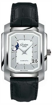 Glashutte Original Karree Automatic Panorama Date Moon Phase Stainless Steel / Silver 39-43-04-04-04