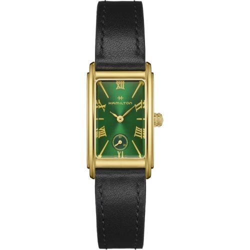 Hamilton Ardmore Quartz 18.7 Yellow Gold / Green H11261760
