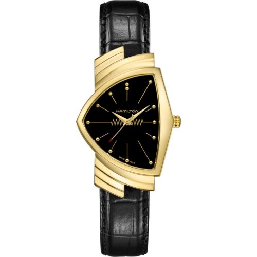 Hamilton Ventura Gents Yellow Gold / Black H24301731