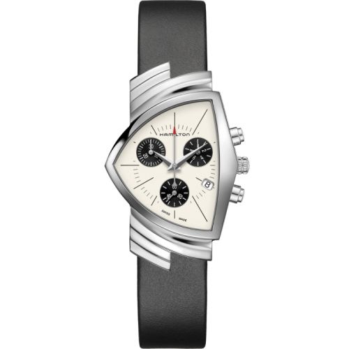 Hamilton Ventura Chrono Quartz 32.3 Stainless Steel / Panda H24432751