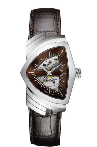 Hamilton Ventura Automatic Gents Stainless Steel / Mahogany H24515591
