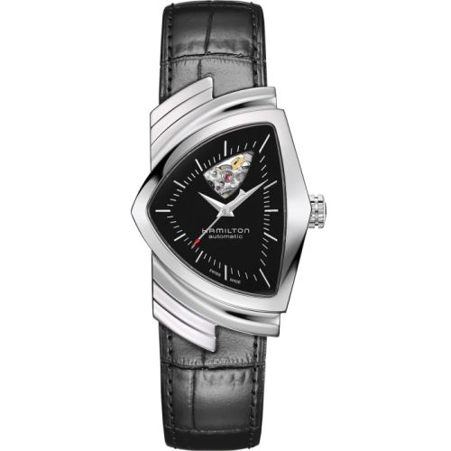 Hamilton Ventura Open Heart Auto Stainless Steel / Black H24515732