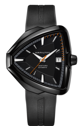 Hamilton Ventura Elvis80 Auto PVD / Black / Rubber H24585331
