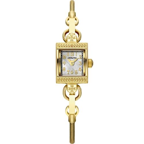 Lady Hamilton Vintage Quartz Yellow Gold / MOP H31231113