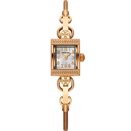 Lady Hamilton Vintage Quartz Red Gold / MOP H31241113