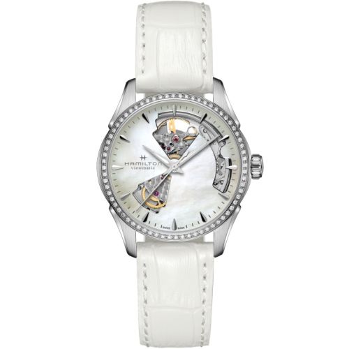 Hamilton Jazzmaster Open Heart 36 Stainless Steel - Diamond / MOP / Bracelet H32205890