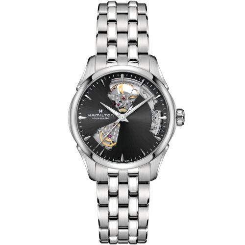 Hamilton Jazzmaster Open Heart 36 Stainless Steel / Black / Bracelet H32215130