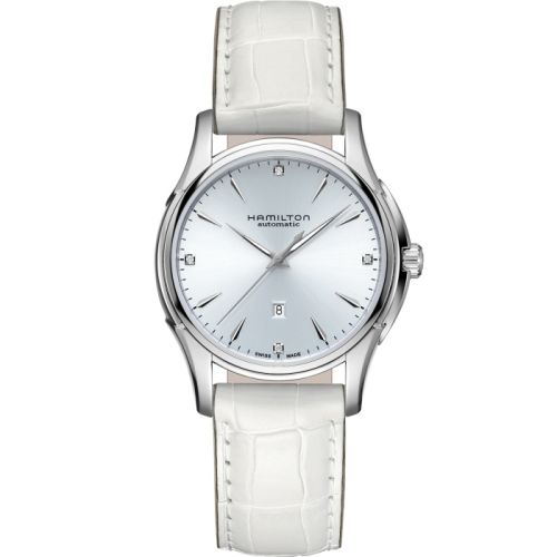 Hamilton Jazzmaster Lady Auto 34 Stainless Steel / Blue - Diamond H32315842