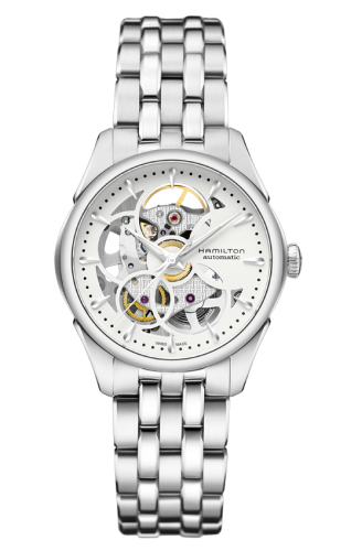 Hamilton Jazzmaster Skeleton Lady Auto 36 Stainless Steel / White / Bracelet H32405111