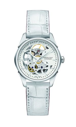 Hamilton Jazzmaster Skeleton Lady Auto 36 Stainless Steel / White H32405811