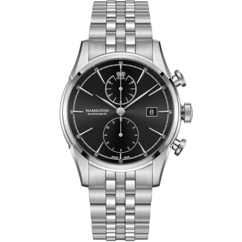 Hamilton Spirity of Liberty Auto Chrono Stainless Steel / Black / Bracelet H32416131
