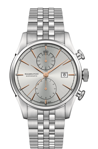 Hamilton Spirity of Liberty Chronograph Automatic Gold Bracelet H32416181