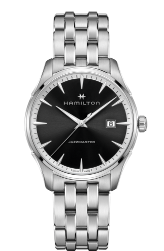 Hamilton Jazzmaster Quartz Stainless Steel / Black / Bracelet H32451131