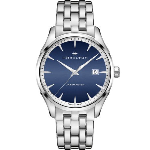 Hamilton Jazzmaster Quartz Stainless Steel / Blue H32451141