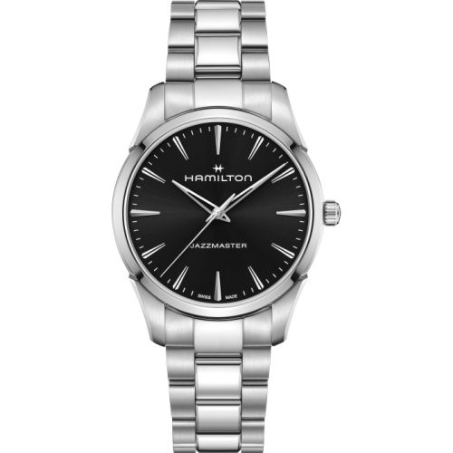 Hamilton Jazzmaster Quartz 40 Stainless Steel / Black / Bracelet H32461131
