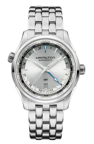 Hamilton Jazzmaster GMT 42mm Silver Dial Bracelet H32605151