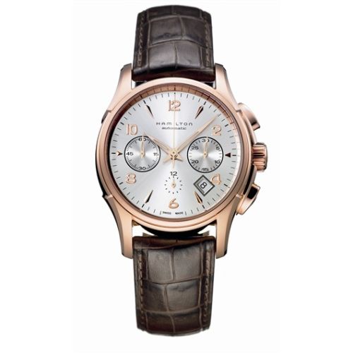Hamilton Jazzmaster Automatic Chronograph 42mm Silver Dial PVD Gold H32646555