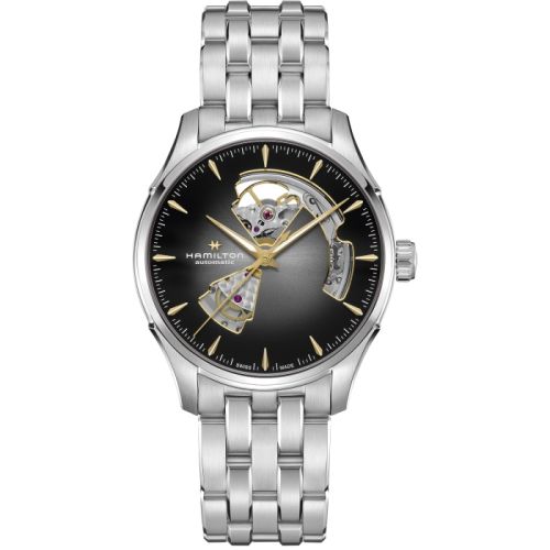 Hamilton Jazzmaster Open Heart 40 Stainless Steel / Grey Gradient / Bracelet H32675181