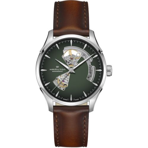 Hamilton Jazzmaster Open Heart 40 Stainless Steel / Green Gradient H32675560