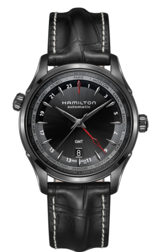 Hamilton Jazzmaster GMT 42mm PVD / Black H32685731