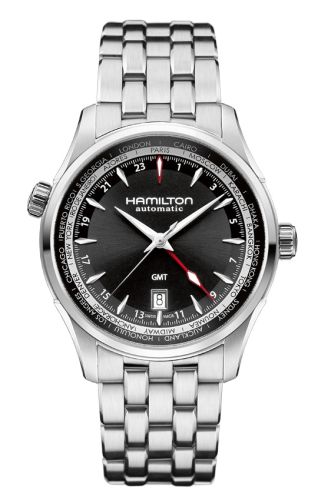 Hamilton Jazzmaster GMT 42mm Black Dial Bracelet H32695131