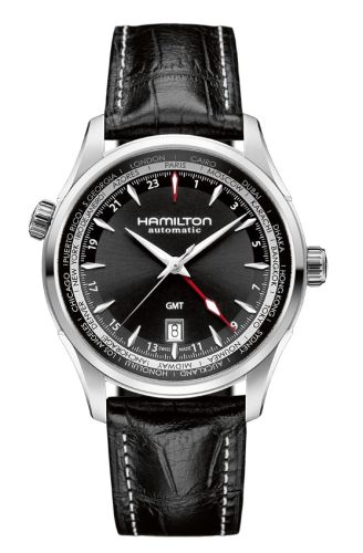 Hamilton Jazzmaster GMT 42 Stainless Steel / Black H32695731