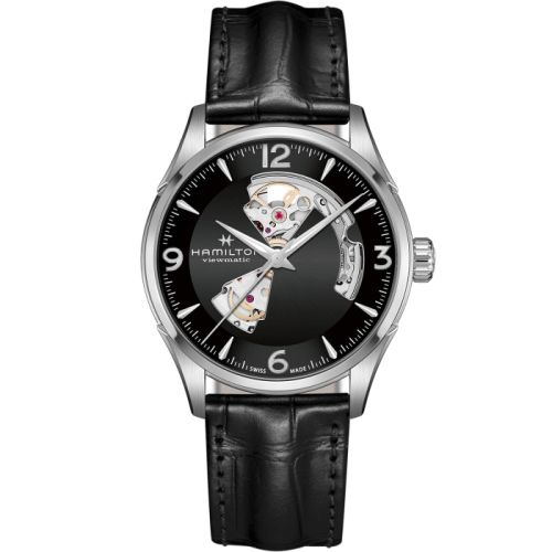 Hamilton Jazzmaster Open Heart 42 Stainless Steel / Black H32705731