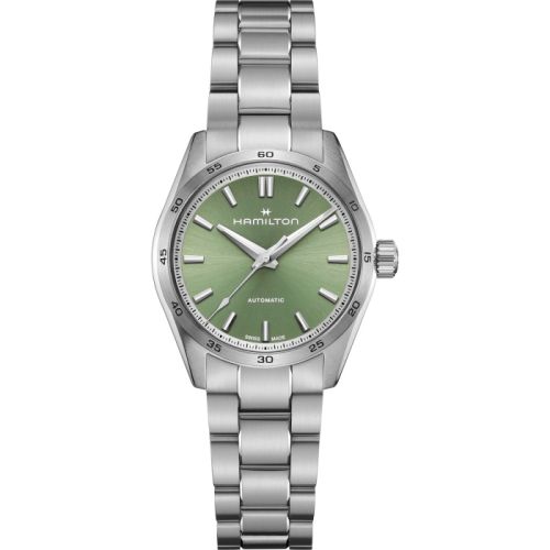 Hamilton Jazzmaster Performer Auto 34 Stainless Steel / Green / Bracelet H36105160