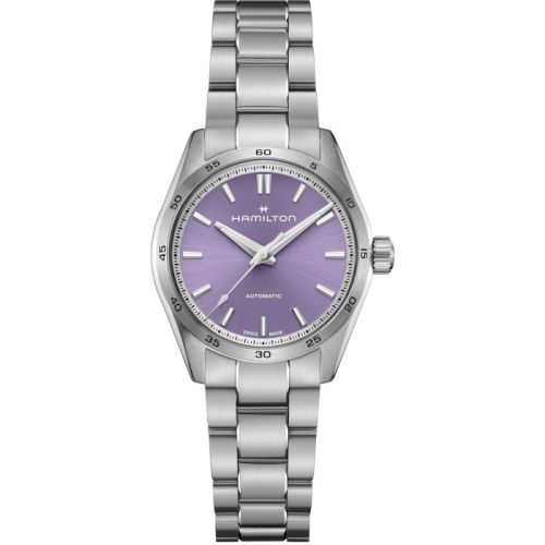Hamilton Jazzmaster Performer Auto 34 Stainless Steel / Purple / Bracelet H36105170
