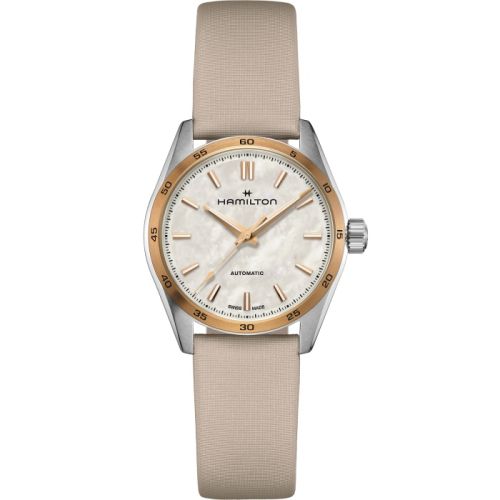 Hamilton Jazzmaster Performer Auto 34 Stainless Steel - Rose Gold / MOP H36125890