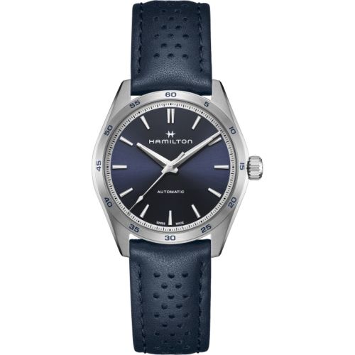 Hamilton Jazzmaster Performer Auto 38 Stainless Steel / Blue H36215640