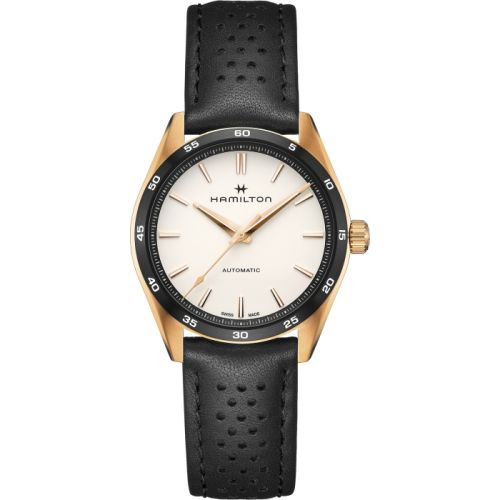 Hamilton Jazzmaster Performer Auto 38 Rose Gold / White H36225770
