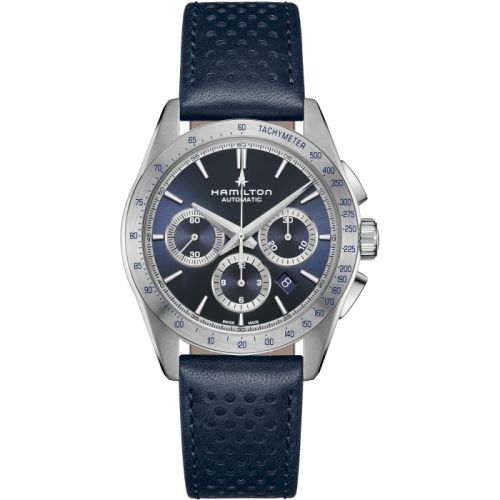 Hamilton Jazzmaster Performer Auto Chrono 42 Stainless Steel / Blue H36616640