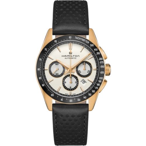 Hamilton Jazzmaster Performer Auto Chrono 42 Rose Gold / White H36626710
