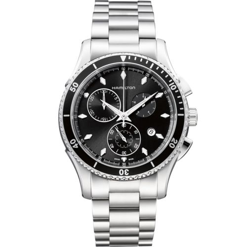 Hamilton Jazzmaster Seaview Chrono Quartz 44 Stainless Steel / Black / Bracelet H37512131