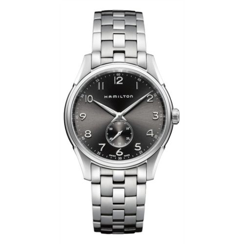 Hamilton Jazzmaster Thinline Small Second Quartz Stainless Steel / Black / Bracelet H38411183