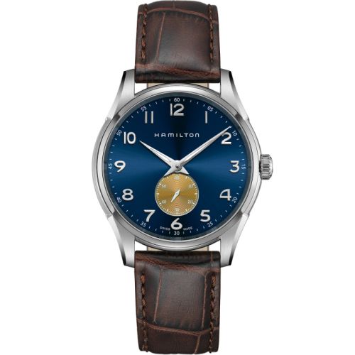 Hamilton Jazzmaster Thinline Small Second Quartz Stainless Steel / Blue H38411540