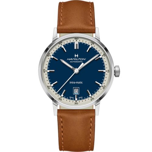 Hamilton Intra-Matic 40 Stainless Steel / Blue H38425540