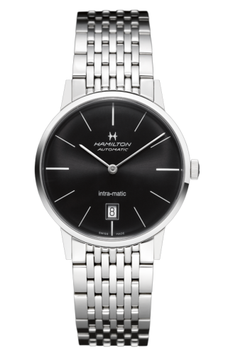 Hamilton Intra-Matic 38 Stainless Steel / Black / Bracelet H38455131