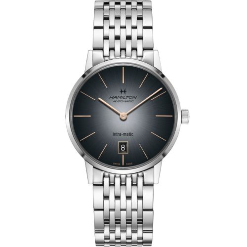 Hamilton Intra-Matic 38 Stainless Steel / Grey / Bracelet H38455181