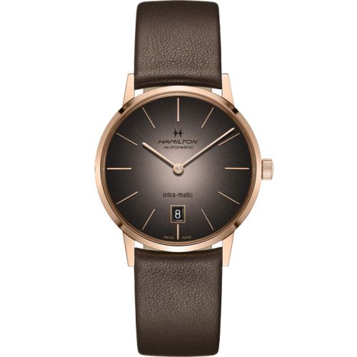 Hamilton Intra-Matic 38 Rose Gold / Grey H38465501