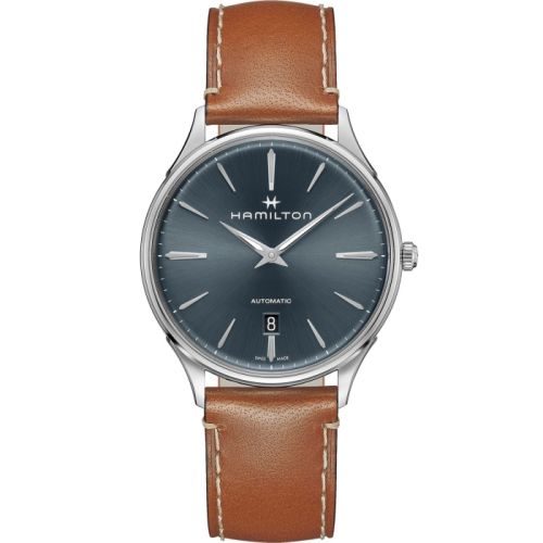 Hamilton Jazzmaster Thinline Auto 40 Stainless Steel / Blue H38525541