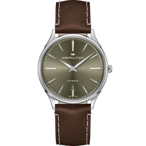 Hamilton Jazzmaster Thinline Auto 40 Stainless Steel / Green H38525561