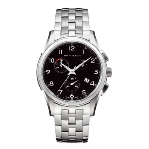 Hamilton Jazzmaster Thinline Chrono Quartz Stainless Steel / Black / Bracelet H38612133
