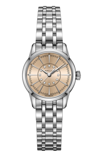 Hamilton Railroad Lady 28 Quartz Stainless Steel / Champagne / Bracelet H40311121
