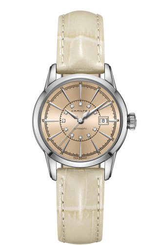 Hamilton Railroad Lady 32 Auto Stainless Steel / Champagne H40405821