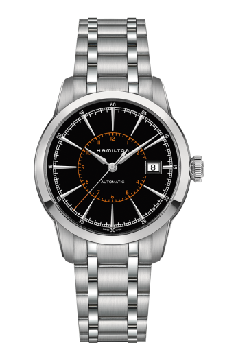Hamilton Railroad 40 Auto Stainless Steel / Black / Bracelet H40555131