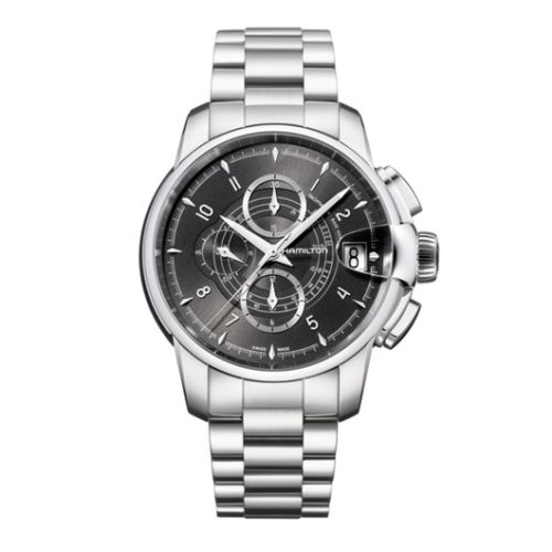 Hamilton Railroad 46 Chrono Stainless Steel / Black / Bracelet H40616135