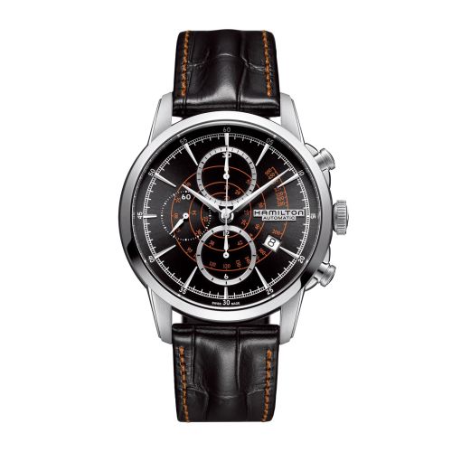 Hamilton Railroad 44 Chrono Stainless Steel / Black H40656731