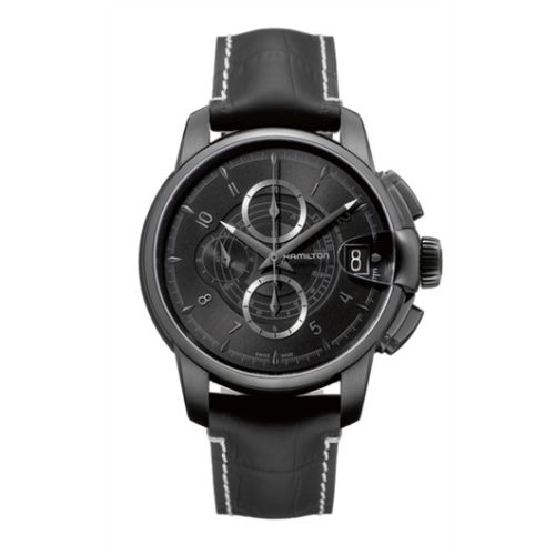 Hamilton Railroad 46 Chrono PVD / Black H40686335